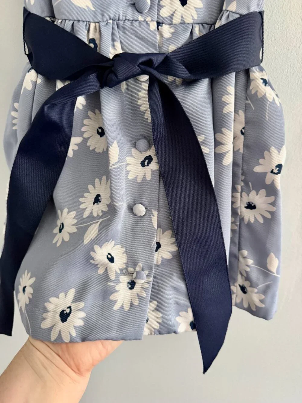 Ralph Lauren Baby Girls Blue Floral Sleeveless Party Dress 12M